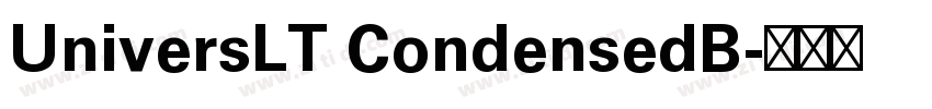 UniversLT CondensedB字体转换